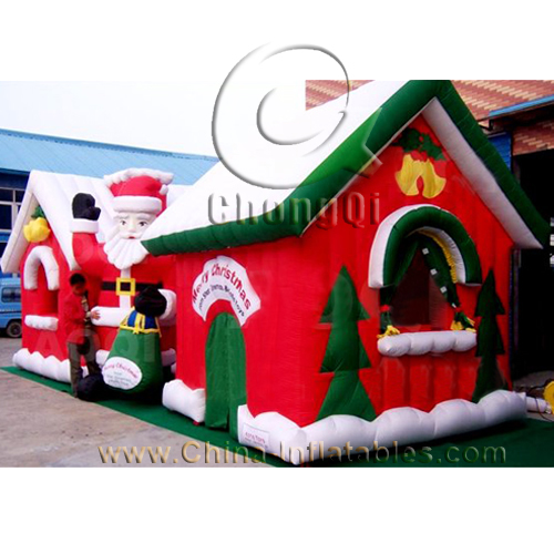 inflatable christmas house
